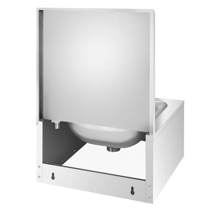 GGM Gastro Commercial Hand Wash Sink - Stainless steel - with knee-operated tap