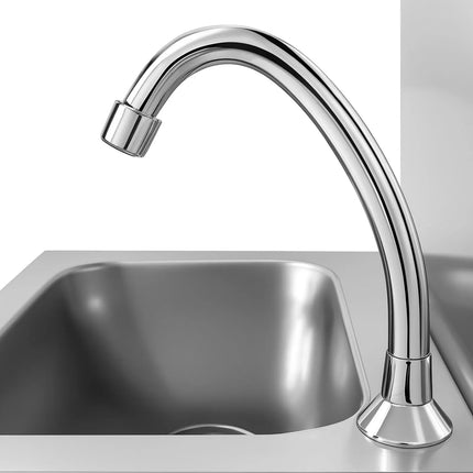 GGM Gastro Commercial Hand Wash Sink - Stainless steel - with knee-operated tap