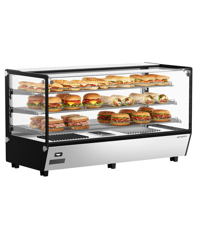 GGM Gastro Commercial Heated Display Cabinet - 1219mm - 1.8kW - with 3 shelves