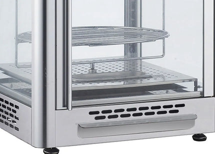 GGM Gastro Commercial Heated Display Cabinet - 470mm - 1.2kW - with 4 shelves