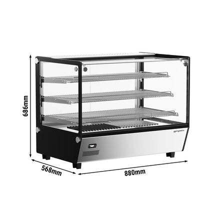 GGM Gastro Commercial Heated Display Cabinet - 880mm - 1.5kW - with 3 shelves