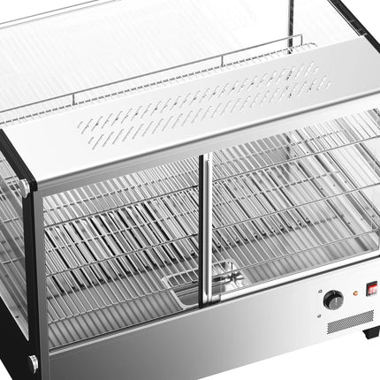 GGM Gastro Commercial Heated Display Cabinet - 880mm - 1.5kW - with 3 shelves