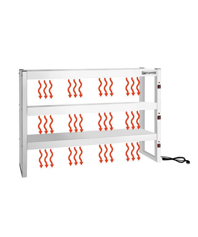 GGM Gastro Commercial Heated Gantry - 1500x300mm - 2.16kW - 3 Tier