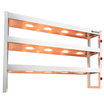 GGM Gastro Commercial Heated Gantry - 1500x300mm - 2.16kW - 3 Tier