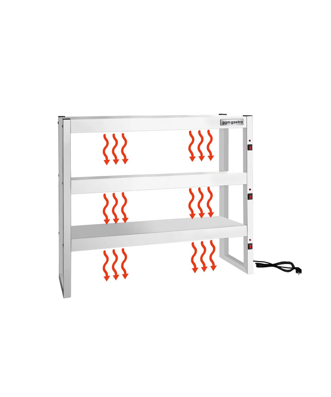 GGM Gastro Commercial Heated Gantry - 900x300mm - 1.08kW - 3 Tier