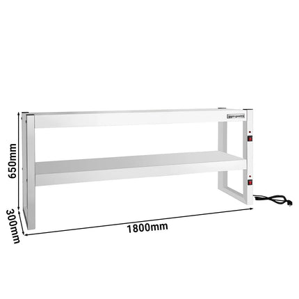 GGM Gastro Commercial Heated Gantry Infrared - 1800x300mm - 1.8kW - 2 Tier