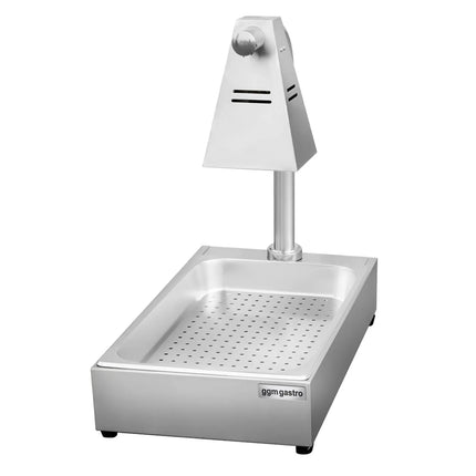GGM Gastro Commercial Heated Gantry Infrared with 1 Heat Lamp - 400x285mm - 290W - for GN 1/2 - Single Tier