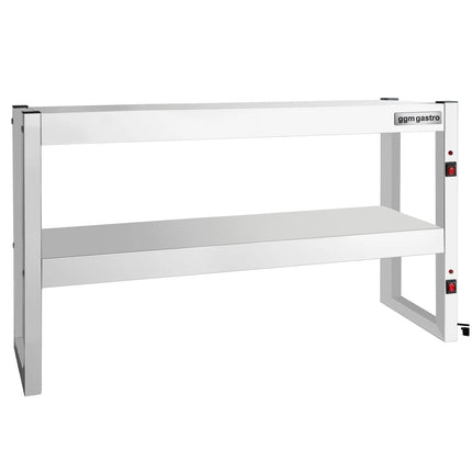 GGM Gastro Commercial Heated Gantry Infrared with Heat Lamps - 1200x300mm - 1.08kW - 2 Tier