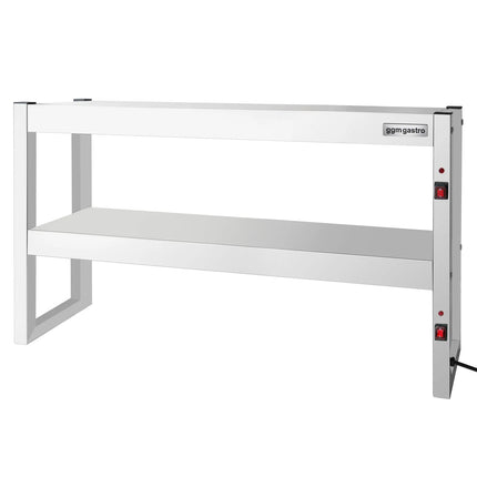 GGM Gastro Commercial Heated Gantry Infrared with Heat Lamps - 1200x300mm - 1.08kW - 2 Tier
