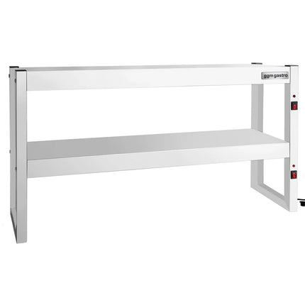 GGM Gastro Commercial Heated Gantry Infrared with Heat Lamps - 1500x300mm - 1.44kW - 2 Tier