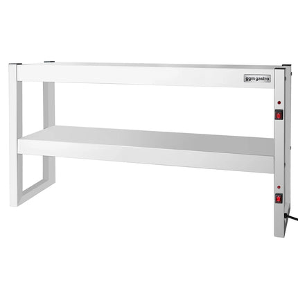 GGM Gastro Commercial Heated Gantry Infrared with Heat Lamps - 1500x300mm - 1.44kW - 2 Tier
