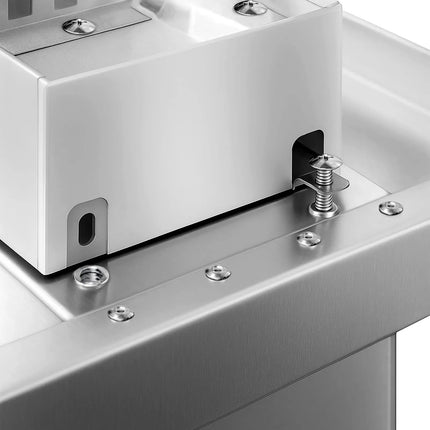 GGM Gastro Commercial Heated Gantry PREMIUM with 1 Ceramic Heater - 2000x370mm - 1.75kW - Single Tier - height-adjustable