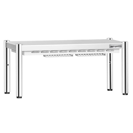 GGM Gastro Commercial Heated Gantry PREMIUM with 1 Ceramic Heater - 800x370mm - 700W - Single Tier - height-adjustable