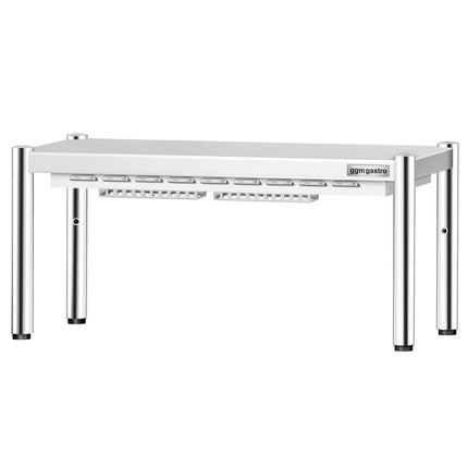 GGM Gastro Commercial Heated Gantry PREMIUM with 1 Ceramic Heater - 800x370mm - 700W - Single Tier - height-adjustable