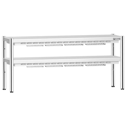 GGM Gastro Commercial Heated Gantry PREMIUM with 2 Ceramic Heaters - 1800x370mm - 2x 1.4kW - 2 Tier - height-adjustable