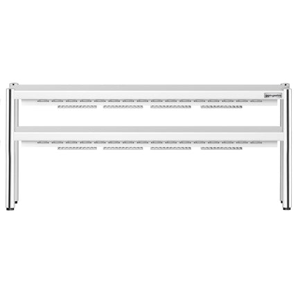 GGM Gastro Commercial Heated Gantry PREMIUM with 2 Ceramic Heaters - 1800x370mm - 2x 1.4kW - 2 Tier - height-adjustable