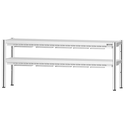 GGM Gastro Commercial Heated Gantry PREMIUM with 2 Ceramic Heaters - 2000x370mm - 2kW - 2 Tier - height-adjustable