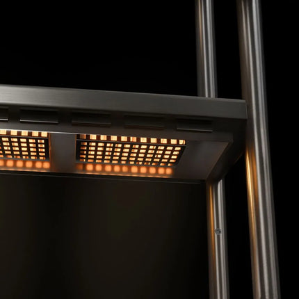 GGM Gastro Commercial Heated Gantry PREMIUM with 2 Ceramic Heaters - 800x370mm - 2x 700W - 2 Tier - height-adjustable