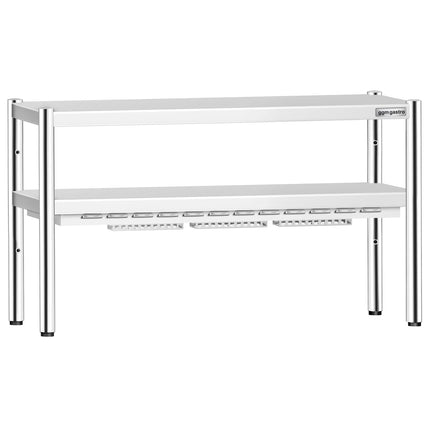 GGM Gastro Commercial Heated Gantry PREMIUM with Ceramic Heaters - 1400x370mm - 1.05kW - 2 Tier - height-adjustable