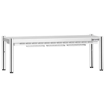 GGM Gastro Commercial Heated Gantry PREMIUM with Ceramic Heaters - 1400x370mm - 1.05kW - Single Tier - height-adjustable