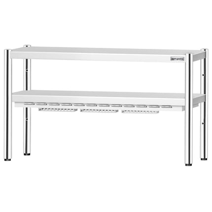 GGM Gastro Commercial Heated Gantry PREMIUM with Ceramic Heaters - 1400x370mm - 1.05kW - 2 Tier - height-adjustable