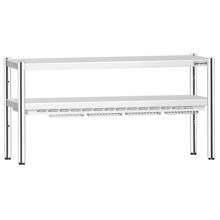 GGM Gastro Commercial Heated Gantry PREMIUM with Ceramic Heaters - 1600x370mm - 1.4kW - 2 Tier - height-adjustable