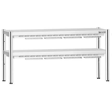 GGM Gastro Commercial Heated Gantry PREMIUM with Ceramic Heaters - 1600x370mm - 1.4kW - 2 Tier - height-adjustable