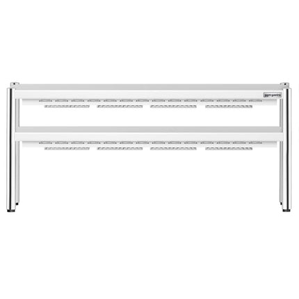 GGM Gastro Commercial Heated Gantry PREMIUM with Ceramic Heaters - 1600x370mm - 1.4kW - 2 Tier - height-adjustable