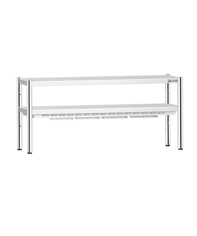 GGM Gastro Commercial Heated Gantry PREMIUM with Ceramic Heaters - 1800x370mm - 1.4kW - 2 Tier - height-adjustable