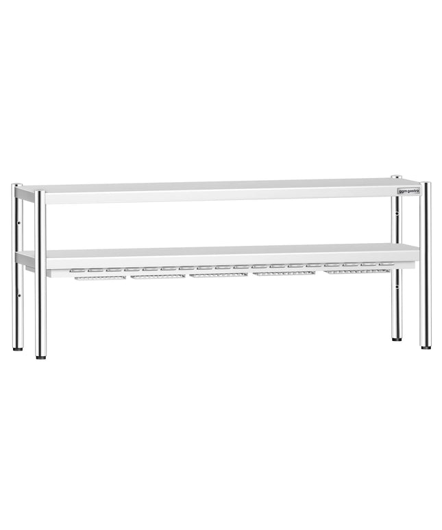GGM Gastro Commercial Heated Gantry PREMIUM with Ceramic Heaters - 2000x370mm - 1.75kW - 2 Tier - height-adjustable