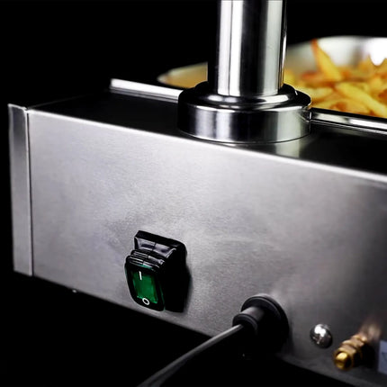 GGM Gastro Commercial Heated Gantry with 2 Heat Lamps - 600x330mm - 600W - for GN 1/1 - Single Tier
