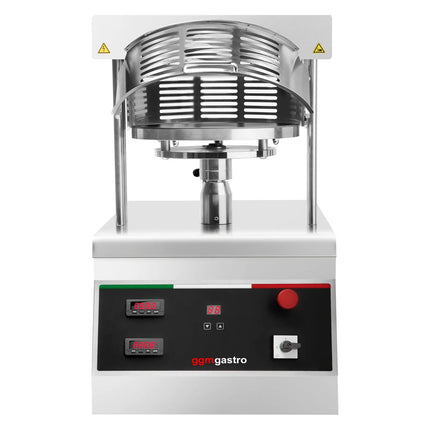 GGM Gastro Commercial Heated Pizza Dough Press - for Pizza Bases Ø450mm (45.7 cm) - Dough 250-500g - 3-Phase