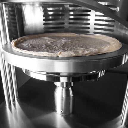 GGM Gastro Commercial Heated Pizza Dough Press - for Pizza Bases Ø450mm (45.7 cm) - Dough 100-500g - 3-Phase