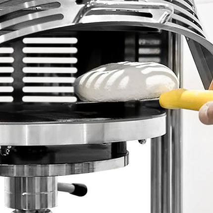 GGM Gastro Commercial Heated Pizza Dough Press - for Pizza Bases Ø450mm (45.7 cm) - Dough 250-500g - 3-Phase