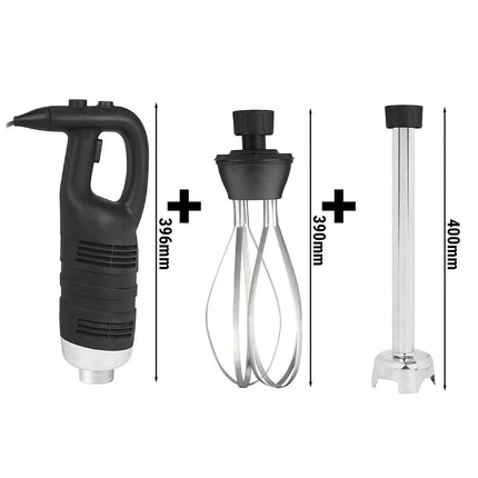 GGM Gastro Commercial Heavy Duty Stick Blender - with Detachable 400mm Shaft & Whisk Attachment - 850W - Variable Speed