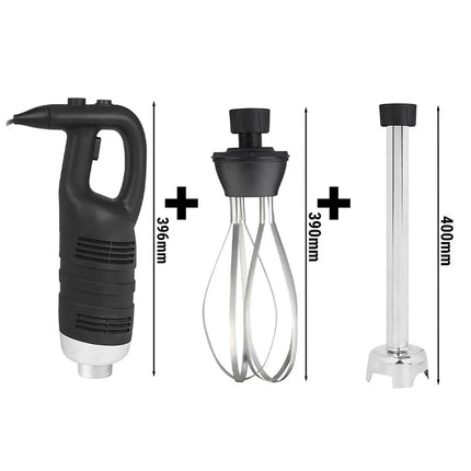 GGM Gastro Commercial Heavy Duty Stick Blender - with Detachable 400mm Shaft & Whisk Attachment - 650W - Variable Speed