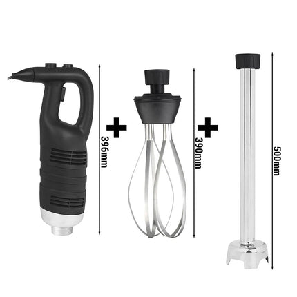 GGM Gastro Commercial Heavy Duty Stick Blender - with Detachable 500mm Shaft & Whisk Attachment - 850W - Variable Speed
