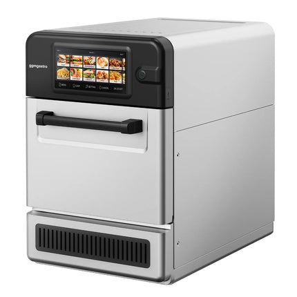 GGM Gastro Commercial High Speed Oven - Touchscreen - 3.0kW - Stainless Steel - Ventless - incl. Pizza Tray, Mesh Basket | 80% Faster Cooking