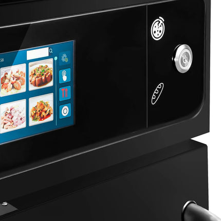 GGM Gastro Commercial High Speed Oven - Touchscreen - 3.5kW - Black - Ventless - incl. Pizza Tray, Mesh Basket, Non-stick Baking Tray | 80% Faster Cooking