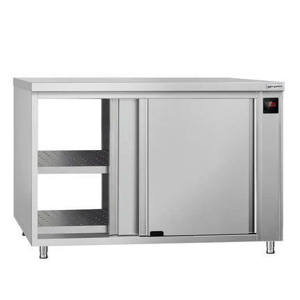 GGM Gastro Commercial Hot Cupboard ECO - 1000x600mm - with pass-through & sliding doors - Digital