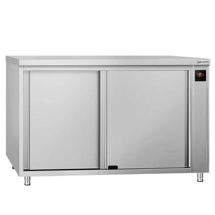 GGM Gastro Commercial Hot Cupboard ECO - 1200x600mm - with pass-through & sliding doors - Digital