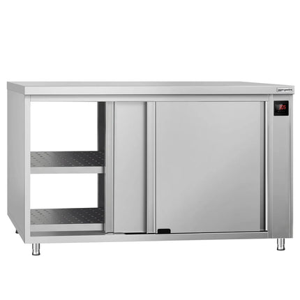 GGM Gastro Commercial Hot Cupboard ECO - 1400x600mm - with pass-through & sliding doors - Digital