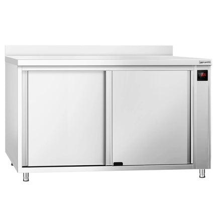 GGM Gastro Commercial Hot Cupboard PREMIUM – 1400 × 700 mm – with Upstand & Sliding Doors – Digital