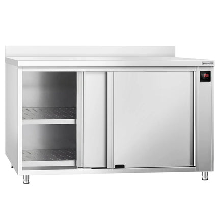 GGM Gastro Commercial Hot Cupboard PREMIUM – 1400 × 700 mm – with Upstand & Sliding Doors – Digital
