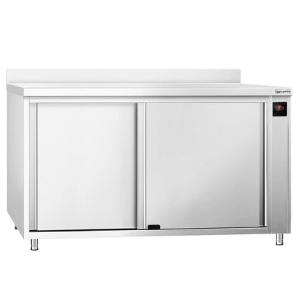 GGM Gastro Commercial Hot Cupboard PREMIUM – 1600 × 600 mm – with Upstand & Sliding Doors – Digital
