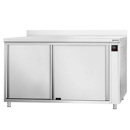 GGM Gastro Commercial Hot Cupboard PREMIUM – 1600 × 600 mm – with Upstand & Sliding Doors – Digital