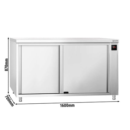 GGM Gastro Commercial Hot Cupboard PREMIUM – 1600 × 700 mm – Pass-Through – Sliding Doors – Digital