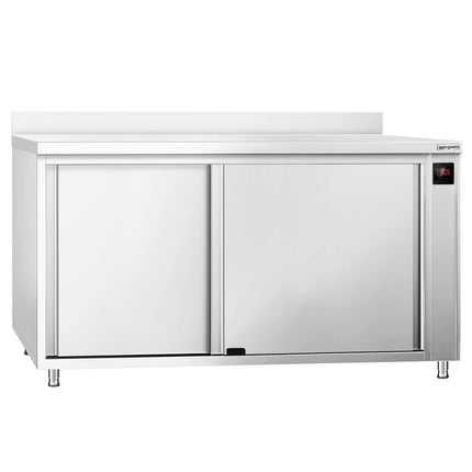 GGM Gastro Commercial Hot Cupboard PREMIUM – 1800 × 700 mm – with Upstand & Sliding Doors – Digital