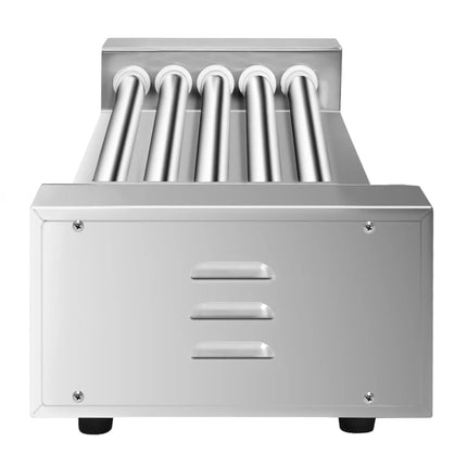 GGM Gastro Commercial Hot Dog Roller Grill - 5 Rollers - Single Heating Zone