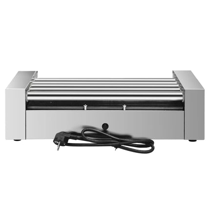 GGM Gastro Commercial Hot Dog Roller Grill - 5 Rollers - Single Heating Zone
